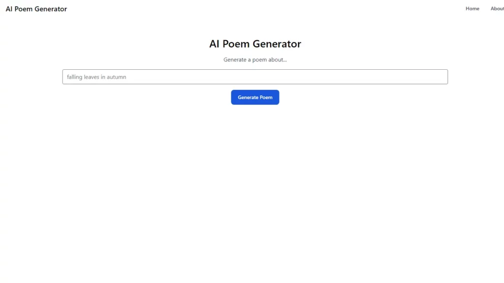 ai poem generator website