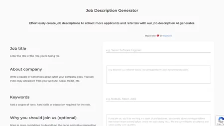 job description generator website