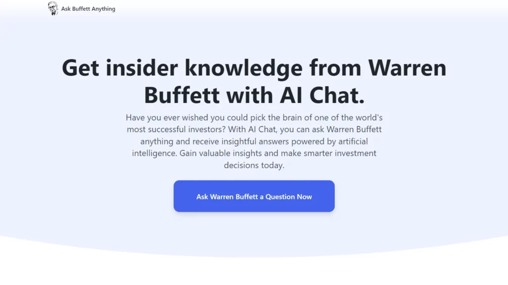 ask buffet anything website