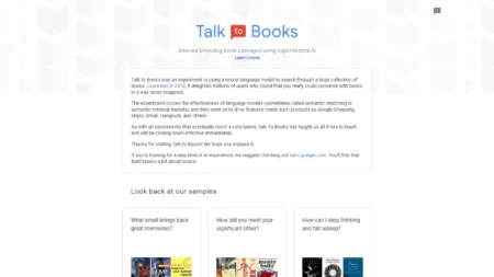 talk to books website