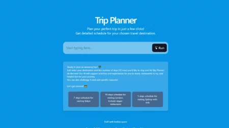 ai trip planner website
