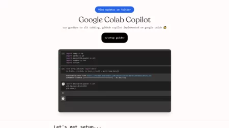 google colab copilot website