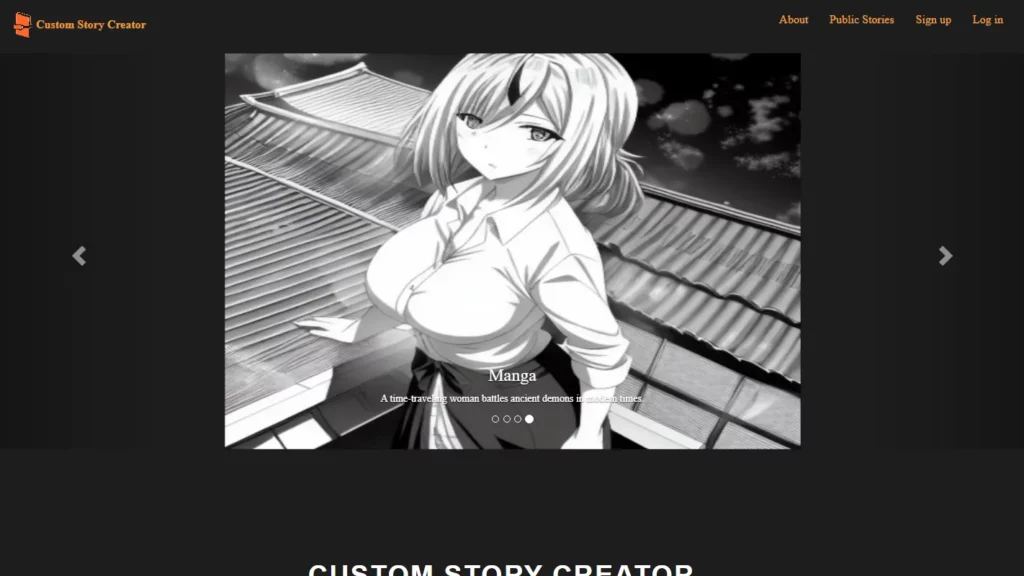 custom story creator website