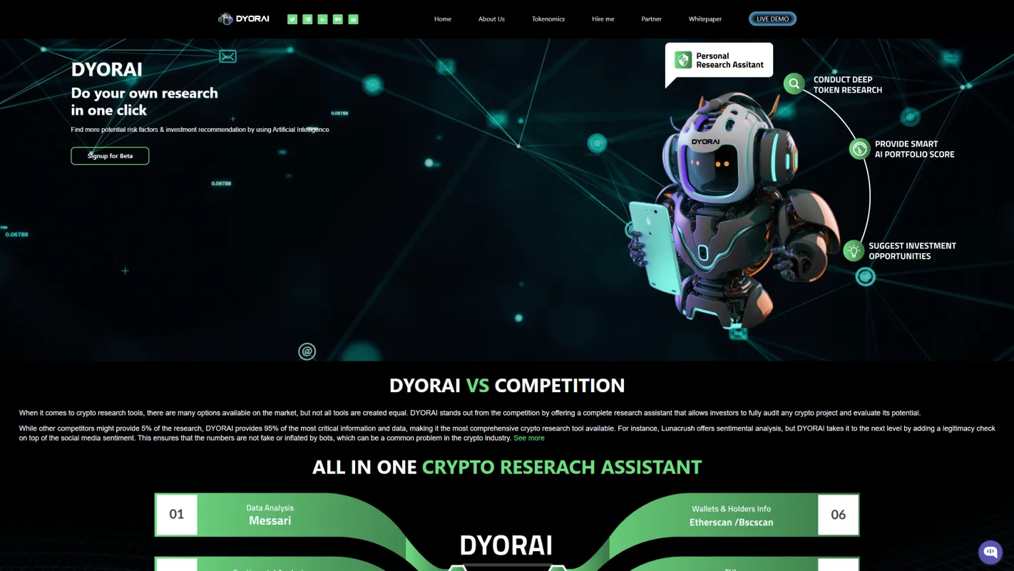 DYORAI: Crypto Research | Pricing And Best Features