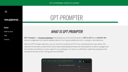 gpt-prompter website
