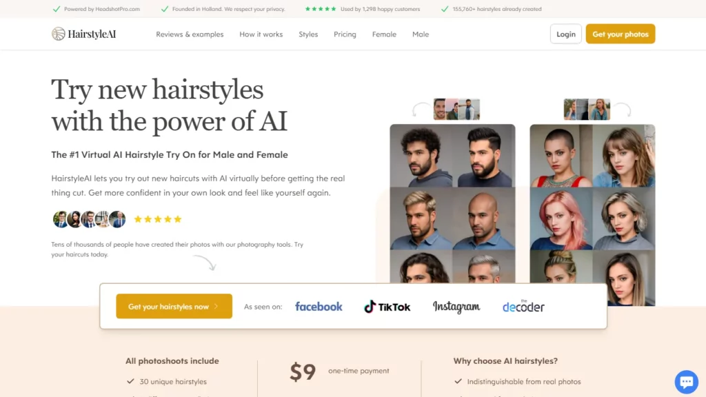 hairstyle ai website