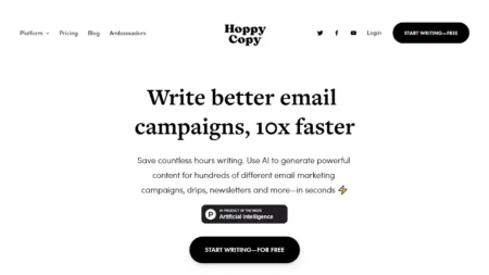 hoppy copy website