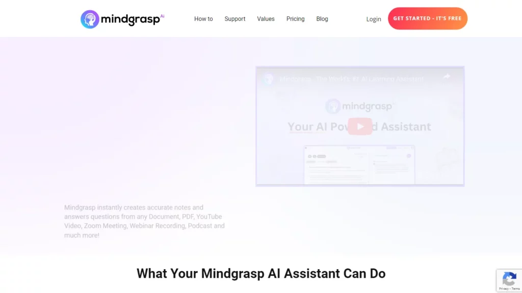 mindgrasp website