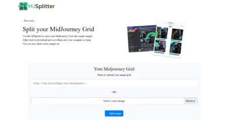 midjourney splitter website