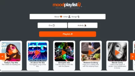 moodplaylist website