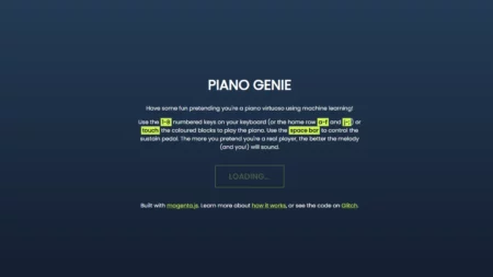 piano genie website