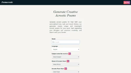 poemacrostic website