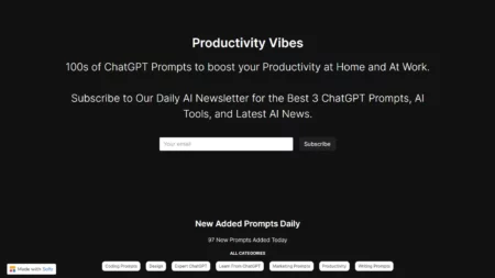 productivity vibes website