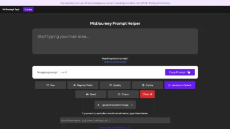 midjourney prompt helper website
