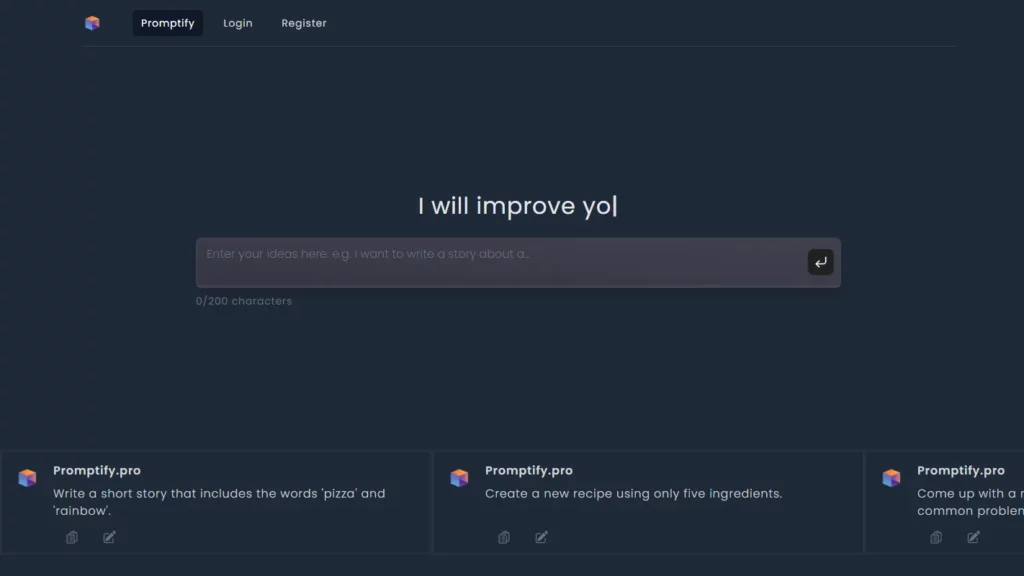 promptify editor website