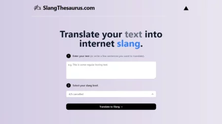 slang thesaurus website