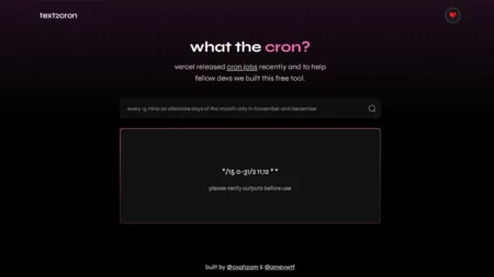 text to cron website