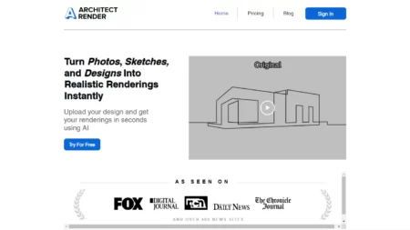architect render website
