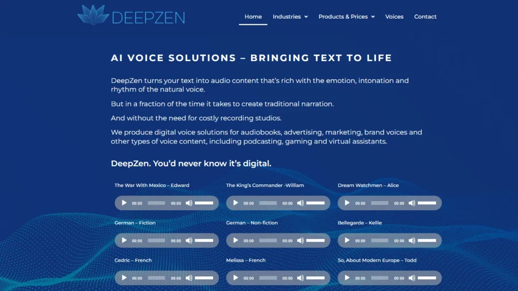 deepzen website