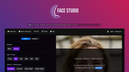 face studio website