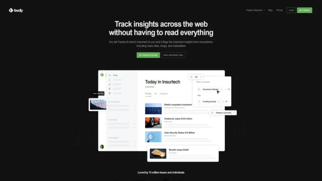 feedly website