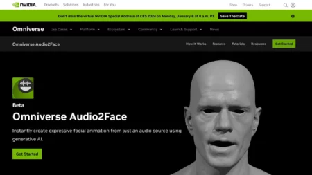 omniverse audio2face website