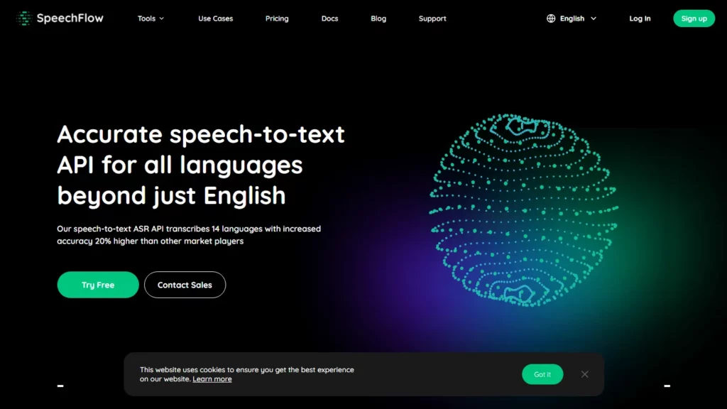 speechflow website