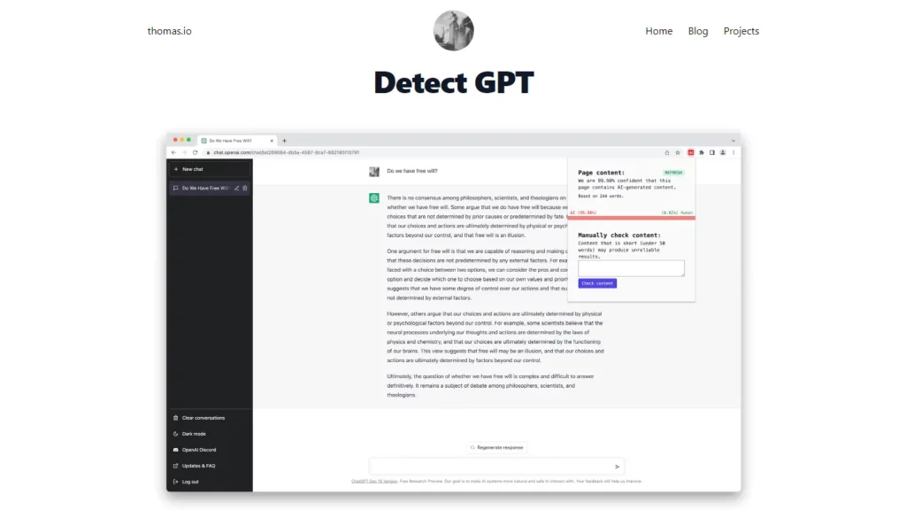 detect gpt website
