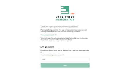 user story generator website