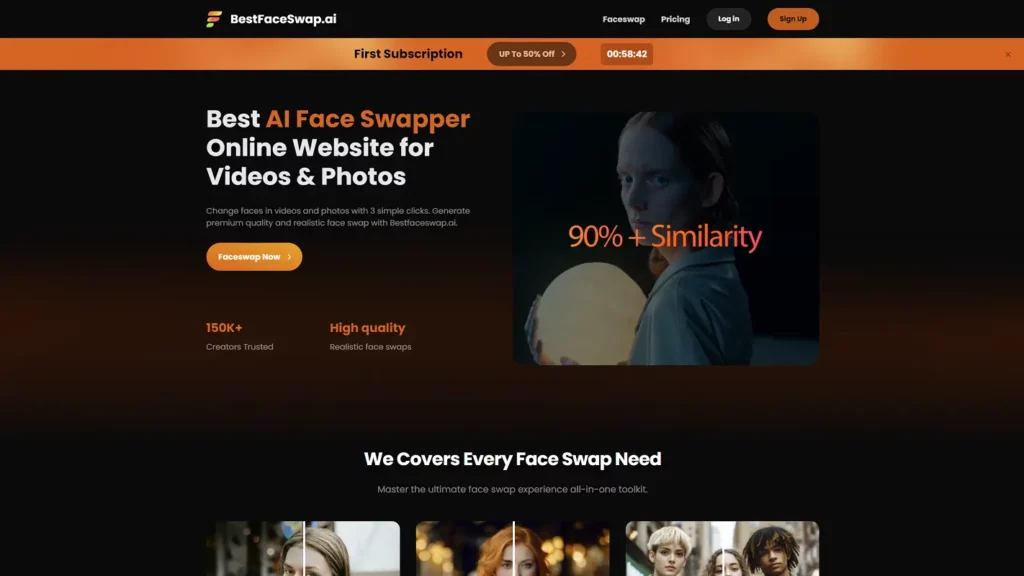 bestfaceswap ai website