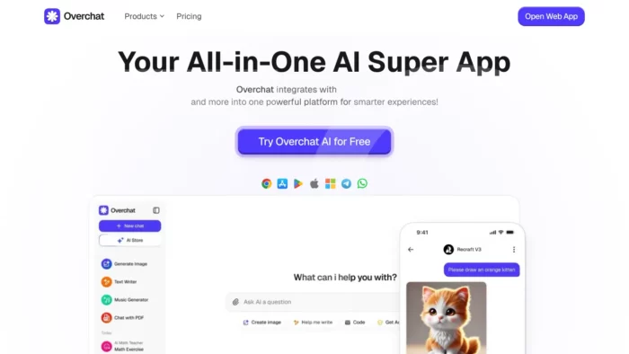 Overchat AI Website