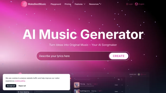 MakeBestMusic Website