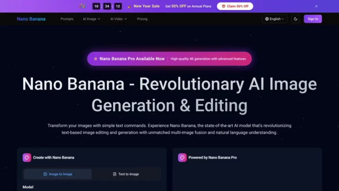Nano Banana IMG Website