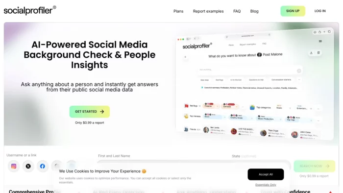 Socialprofiler Website